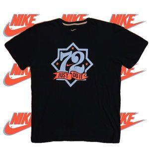 Nike | Shirts | Nike Mens Just Do It 72 Black T Shirt Xl | Poshmark